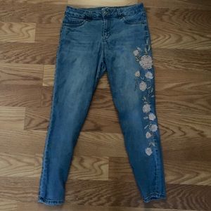 Flower jeans